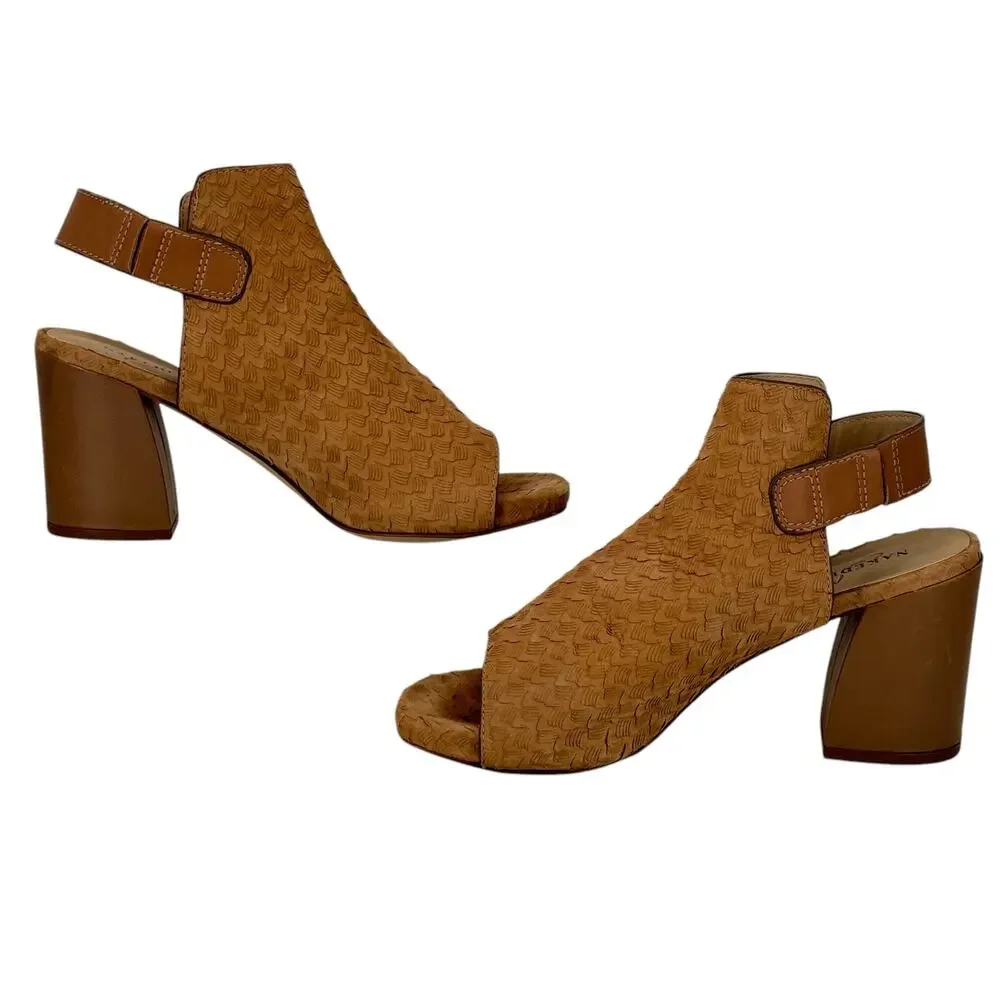 Naked Feet Juno Women's SZ 8.5 Sandals Brown Neutral Capsule Classic Casual Chic